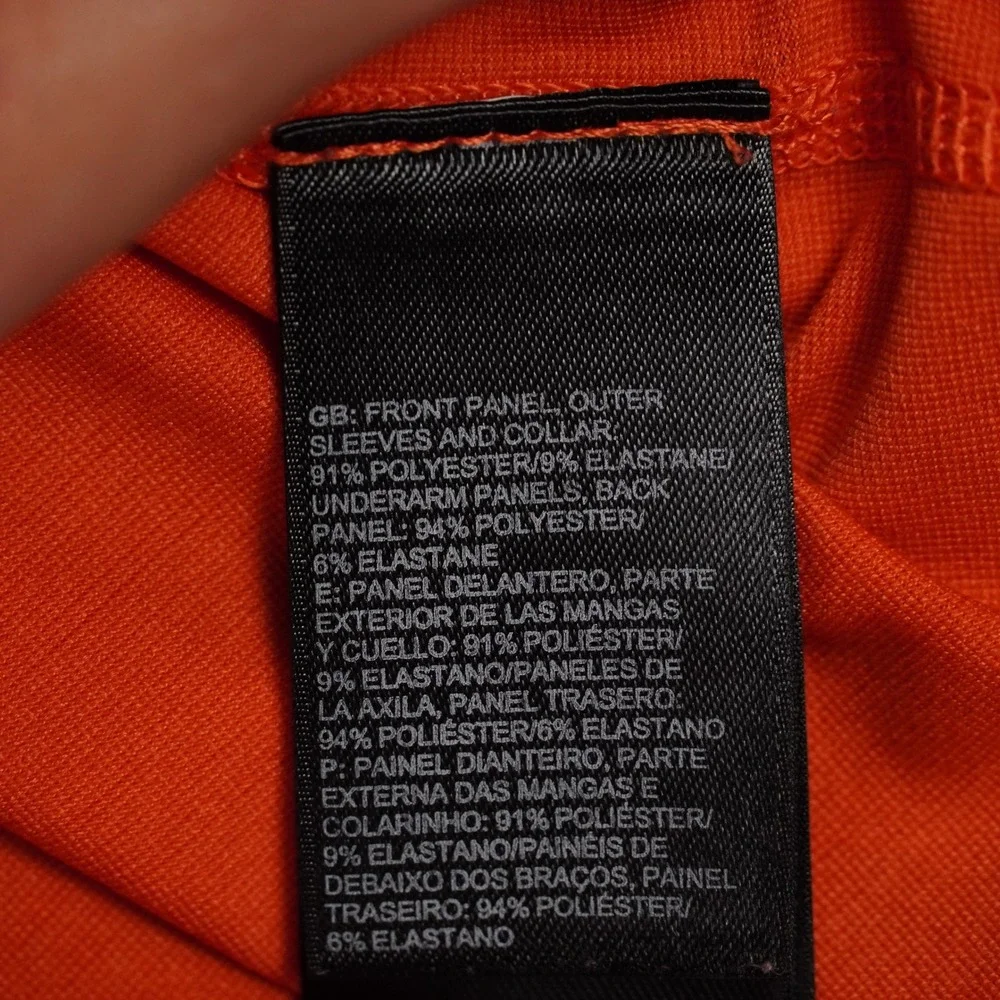 The North Face Pullover Mens Medium Orange Grey Quarter Zip Active